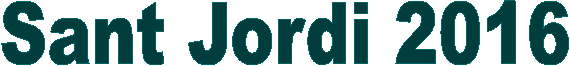 Sant Jordi 2016
